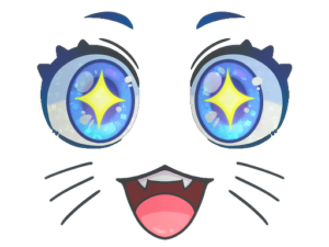 Sticker | Kawaii Eyes (Glitter)