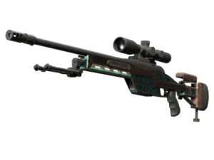 Souvenir SSG 08 | Azure Glyph (Well-Worn)